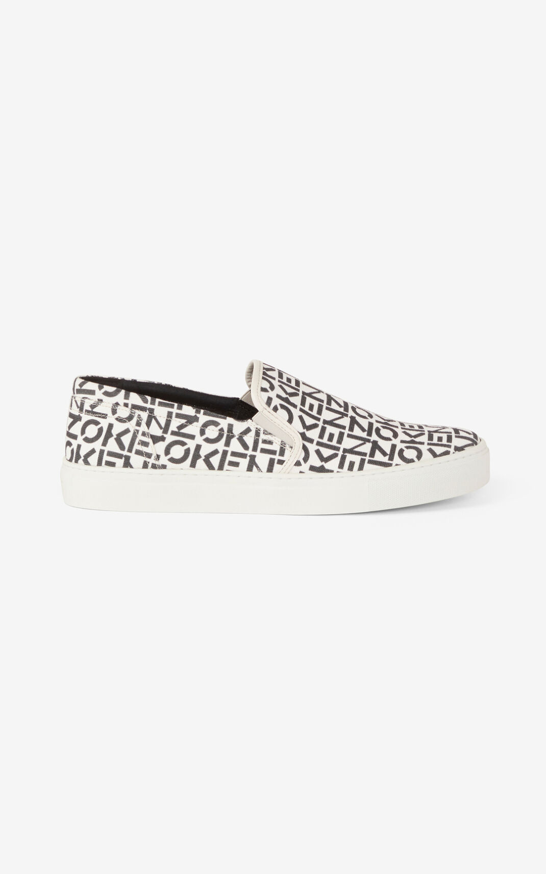 Kenzo K Skate Monogram laceless Sneakers Herr | 48130-ENMO